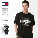 トミー ヒルフィガー Tシャツ メンズ 【送料無料】 トミーヒルフィガー TOMMY HILFIGER Tシャツ メンズ フロントロゴ プリント 薄手 半袖Tシャツ ブランド ストリート アメカジ 09t4272 ユニセックス オーバーサイズ 大きいサイズ USAモデル【メール便可】【COP】