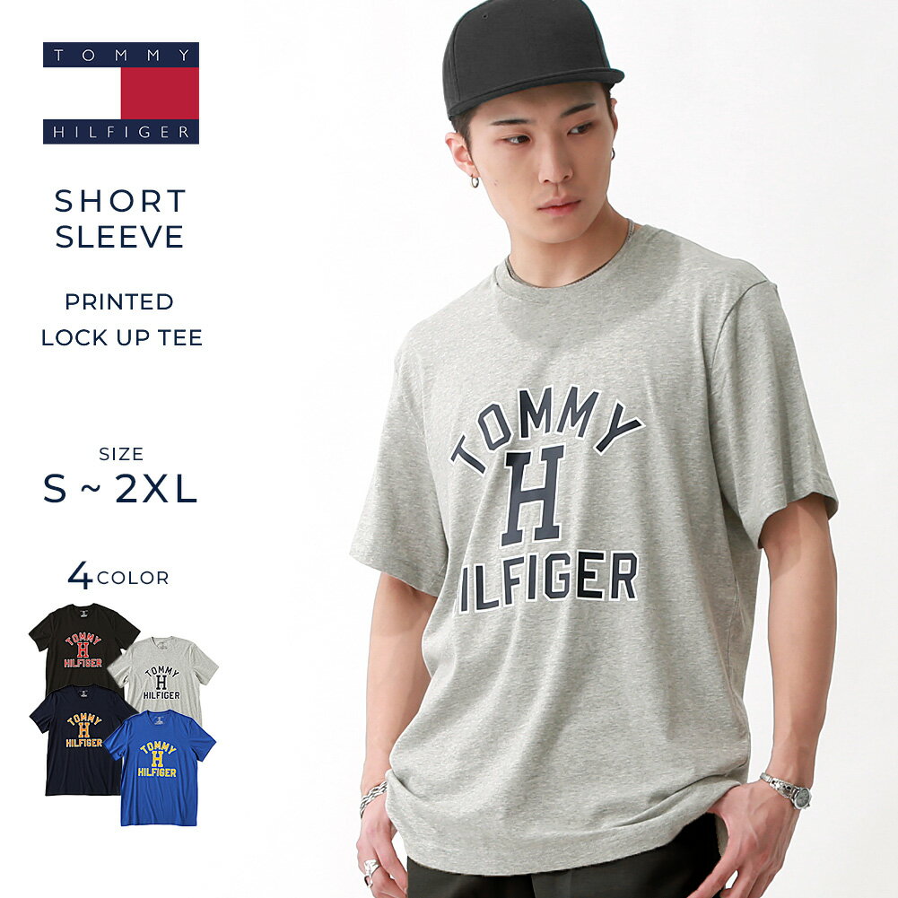 【送料無料】 トミーヒルフィガー TOMMY HILFIGER Tシャツ メンズ フロントロゴ カレッジ プリント 薄手 半袖Tシャツ ブランド ストリート アメカジ 09t4274 ユニセックス オーバーサイズ 大きいサイズ USAモデル【メール便可】【COP】