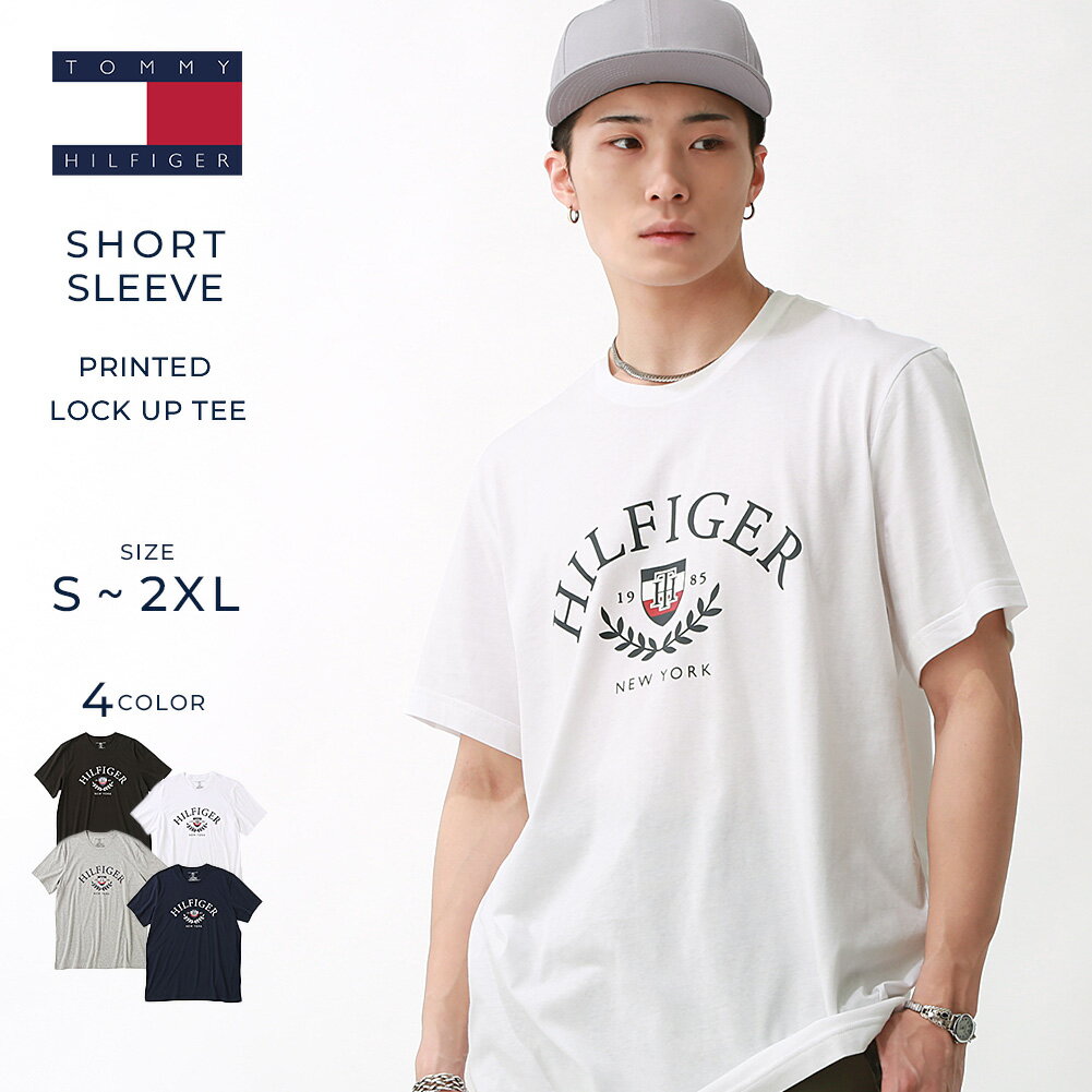 【送料無料】 トミーヒルフィガー TOMMY HILFIGER Tシャツ メンズ フロントロゴ カレッジ プリント 薄手 半袖Tシャツ ブランド ストリート アメカジ 09t4275 ユニセックス オーバーサイズ 大きいサイズ USAモデル【メール便可】【COP】