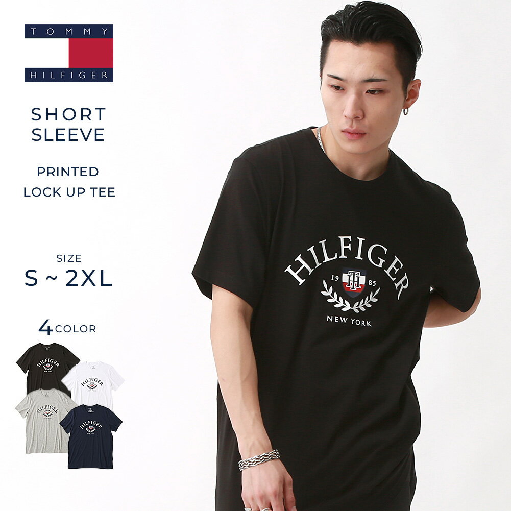  トミーヒルフィガー TOMMY HILFIGER Tシャツ メンズ フロントロゴ カレッジ プリント 薄手 半袖Tシャツ ブランド ストリート アメカジ 09t4275 ユニセックス オーバーサイズ 大きいサイズ USAモデル