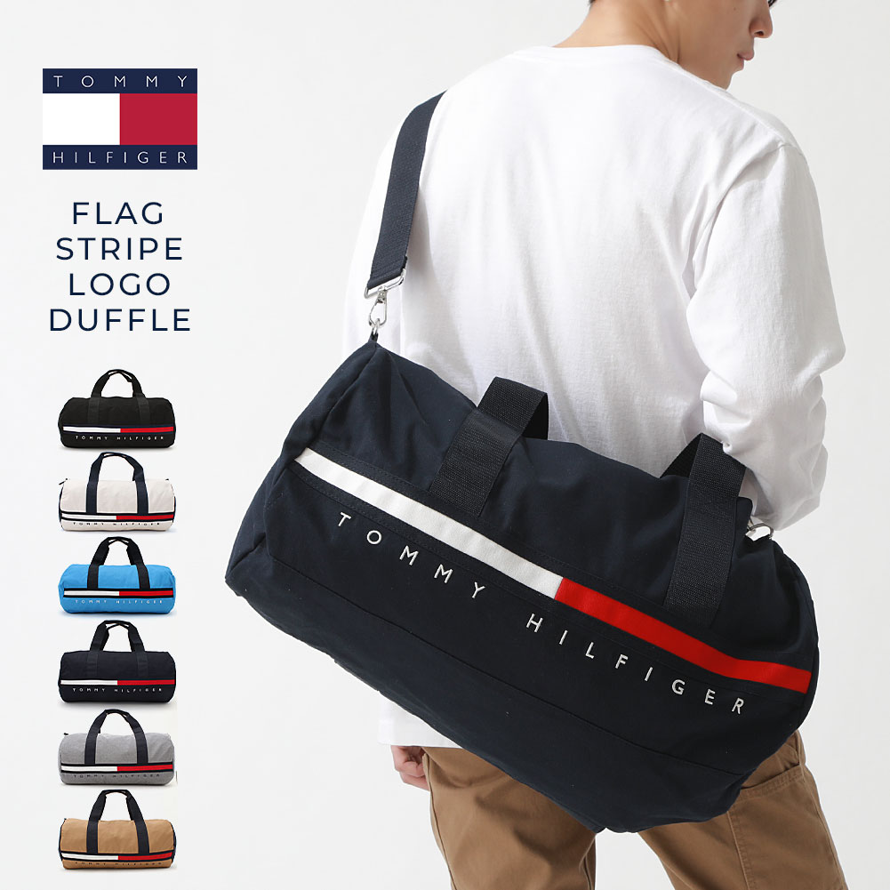 TOMMY HILFIGER トミーヒルフィガー ボストンバッグ メンズ 軽量 大容量 旅行 1泊 ダッフルバッグ 2WAY バッグ ブランド アメカジ (USAモデル)