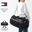 【送料無料】 TOMMY HILFIGER トミーヒルフィガー バッグ ボストンバッグ 大容量 軽量 2WAY 斜めがけ 修学旅行 旅行 出張 アウトドア ジム スポーツ ショルダー ダッフルバッグ メンズ レディース アメカジ 69J5925【COP】