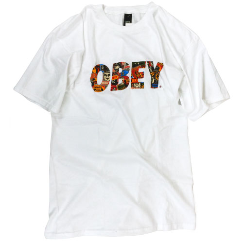  【OBEY】【Tシャツ】OBEYコラージュロゴTシャツ