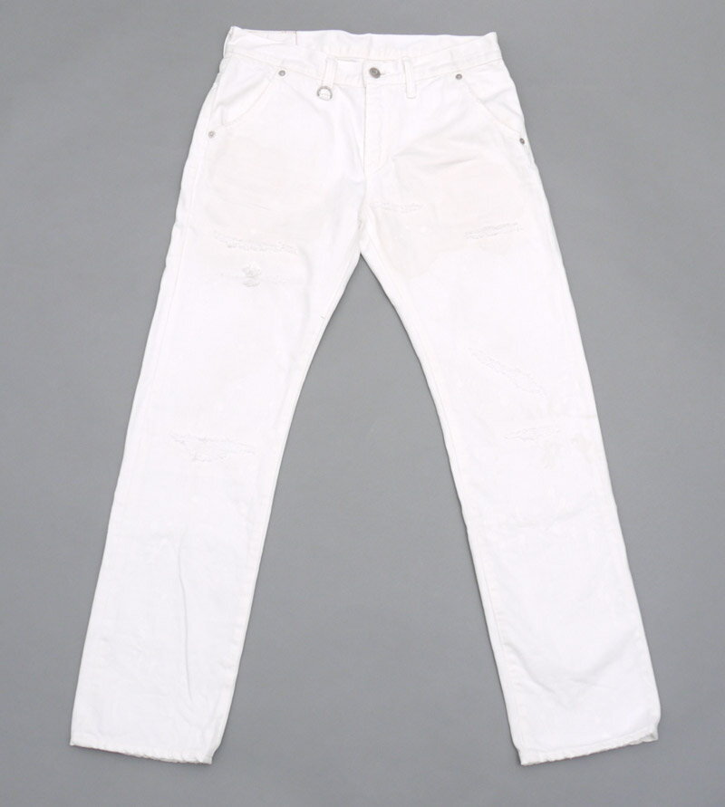 100％本物保証 【サイズ2】 ユニフォームエクスペリメント uniform experiment White デニムパンツ 2-140-003544-520 【中古】