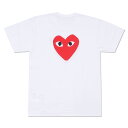 PLAY COMME des GARCONS プレイ コムデギャルソン RED HEART TEE Tシャツ WHITE 200007096040 【新品】