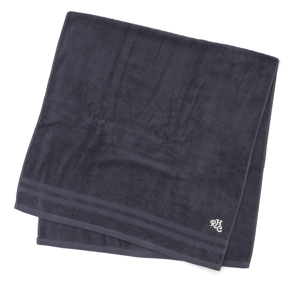 楽天FRESH STORE100％本物保証 ロンハーマン RHC Ron Herman STORE LOGO BATH TOWEL バスタオル BLACK 290004410011 新品