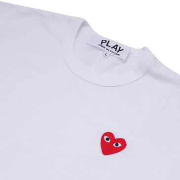 PLAY COMME des GARCONS プレイ コムデギャルソン MEN'S DOT HEM HEART TEE Tシャツ WHITE 200007706050 【新品】