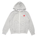 100{ۏ PLAY COMME des GARCONS vC RfM\ MEN'S FIVE RED HEART HOODIE XEFbgp[J[ GRAY 212001024042 Vi