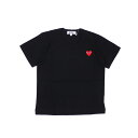 楽天FRESH STORE100％本物保証 PLAY COMME des GARCONS プレイ コムデギャルソン KIDS HEART WAPPEN TEE Tシャツ BLACK 200007980521 新品