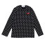 100ʪݾ  ץ쥤 ǥ륽 PLAY COMME des GARCONS MENS DOT RED HEART L/S TEE ĹµT BLACK ֥å  󥺡פ򸫤