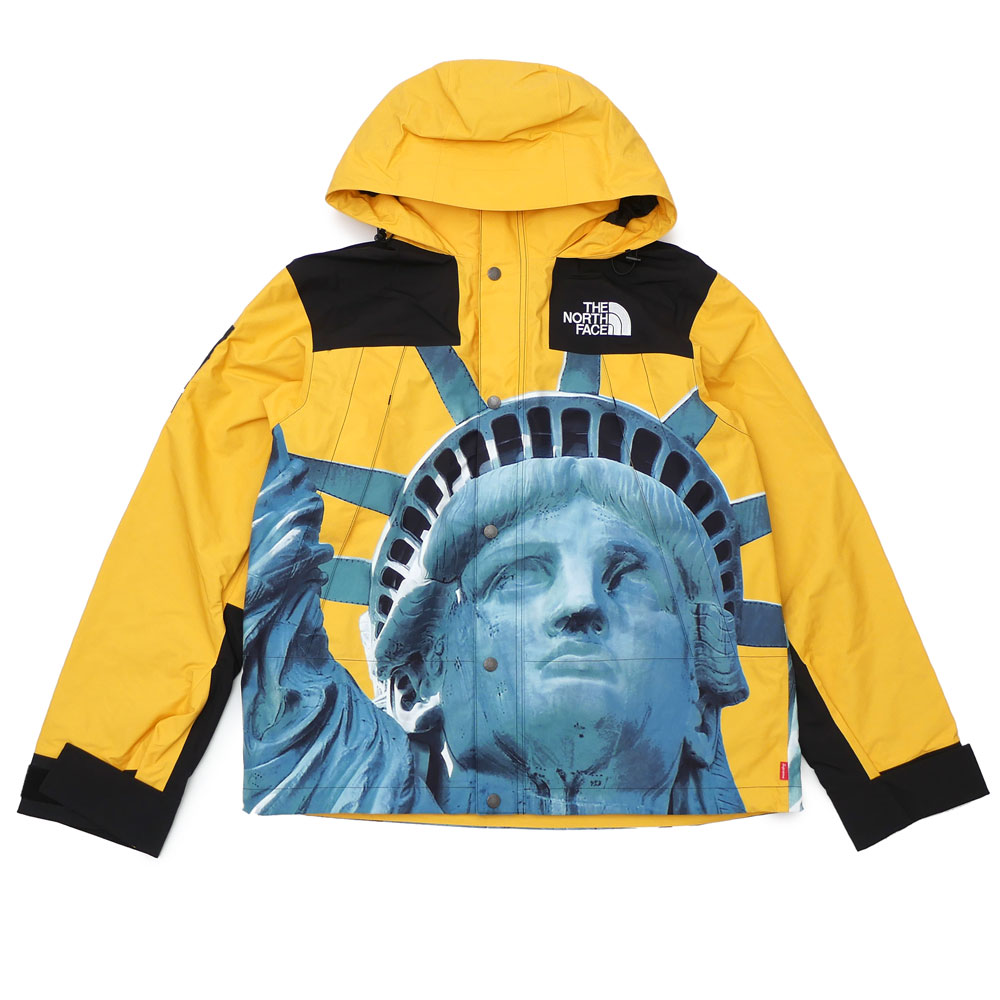 100{ۏ Vi Vv[ SUPREME x U m[XtFCX THE NORTH FACE Statue of Liberty Mountain Jacket }Ee WPbg YELLOW CG[ Y