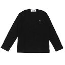 100{ۏ Vi vC RfM\ PLAY COMME des GARCONS MENS BLACK HEART WAPPEN LS TEE TVc BLACK ubN  Y