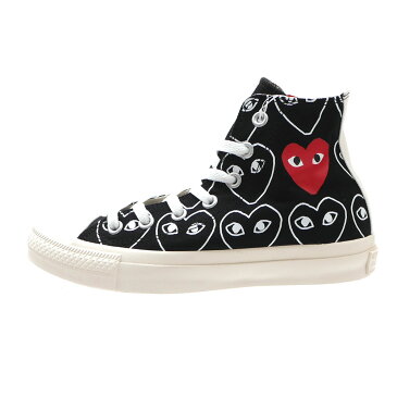 新品 プレイ コムデギャルソン PLAY COMME des GARCONS x コンバース CONVERSE ALL STAR HI PCDG オールスター スニーカー BLACK ブラック 黒 メンズ レディース