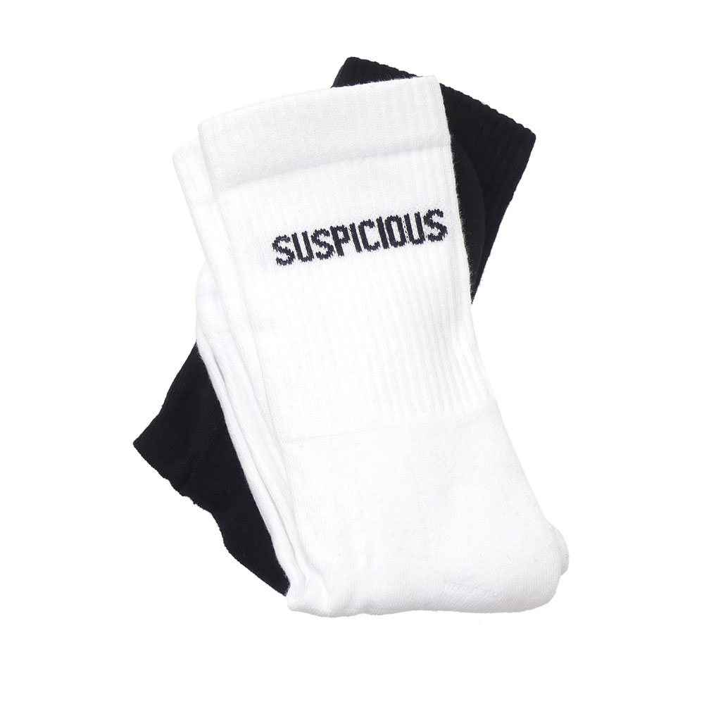 100％本物保証 新品 サスピシアス アントワープ SuspiciouS Antwerp The Socks 2-Pack ソックス 靴下 2足セット BLACK&WHITE ユニセックス