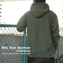 100{ۏ y̔!!z Vi n[} RHC Ron Herman x `sI Champion I have a dream Reverse weave Hoodie o[XEB[u t[fB[ XEFbg p[J[ KHAKI J[L Y