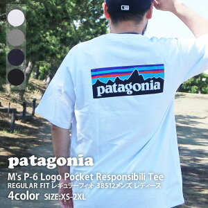 【14:00までのご注文で即日発送可能】 新品 パタゴニア Patagonia M's P-6 Logo Pocket Responsibili T-Shirt P-6ロゴ ポケット レスポンシビリ Tシャツ 38512 メンズ レディース