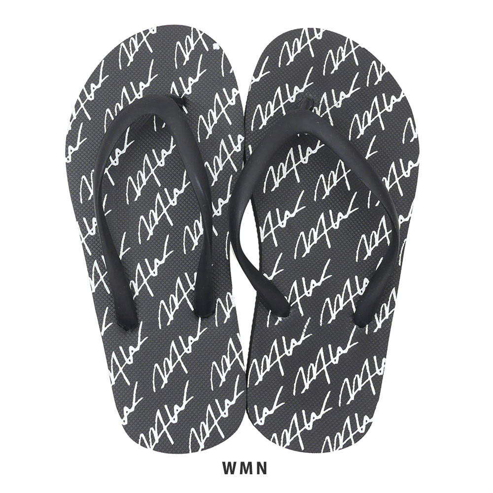 100％本物保証 新品 ダブルティー WTW WOMENS LOGO BEACH SANDAL ビーチ サンダル BLACK ブラック 黒 レディース