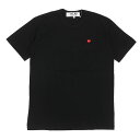 コム デ ギャルソン 100％本物保証 新品 プレイ コムデギャルソン PLAY COMME des GARCONS SMALL RED HEART TEE Tシャツ BLACK ブラック 黒 メンズ