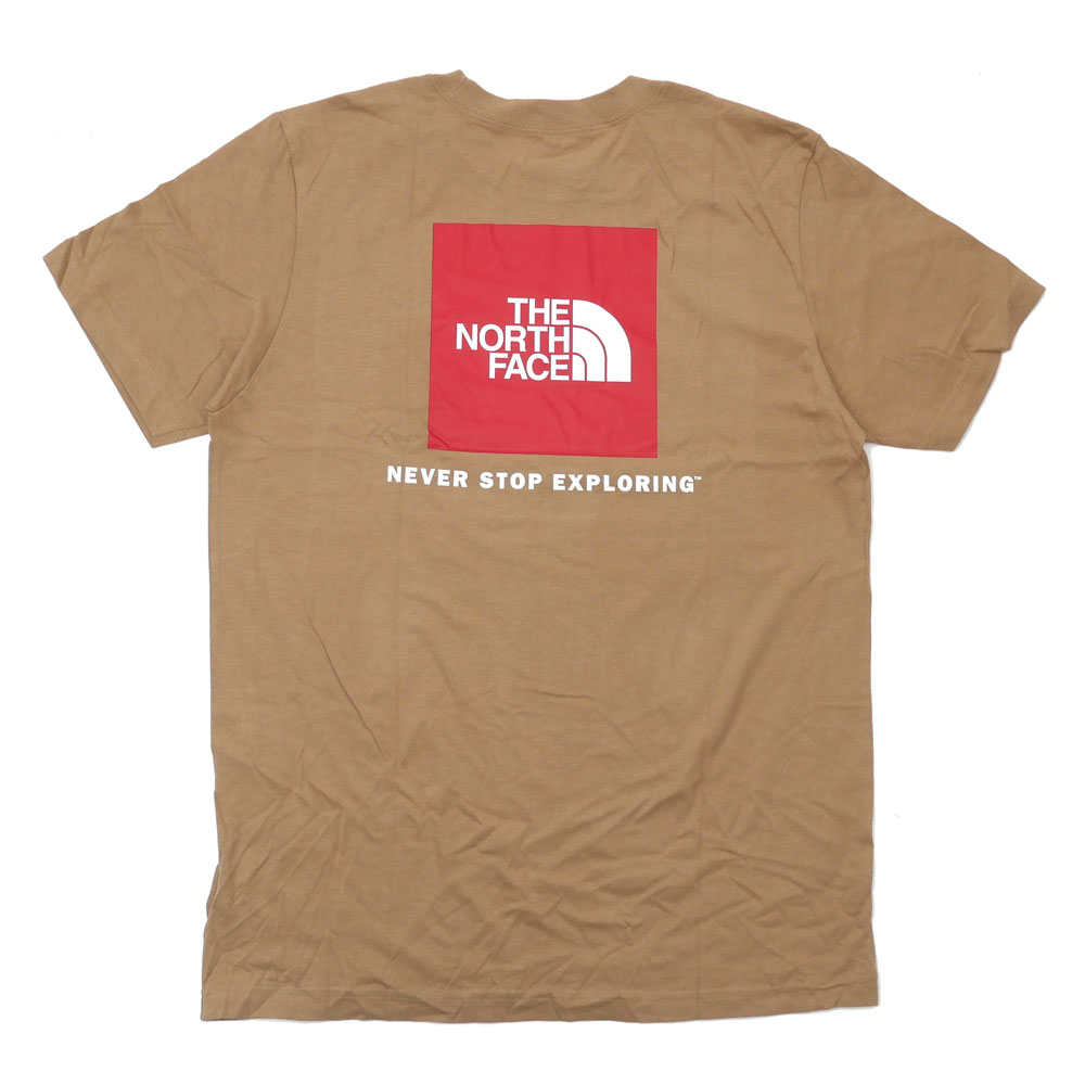 [期間限定!!店長気まぐれセール!!] 新品 ザ・ノースフェイス THE NORTH FACE M S/S BOX NSE TEE ボックス Tシャツ KELP TAN タン ベージュ メンズ