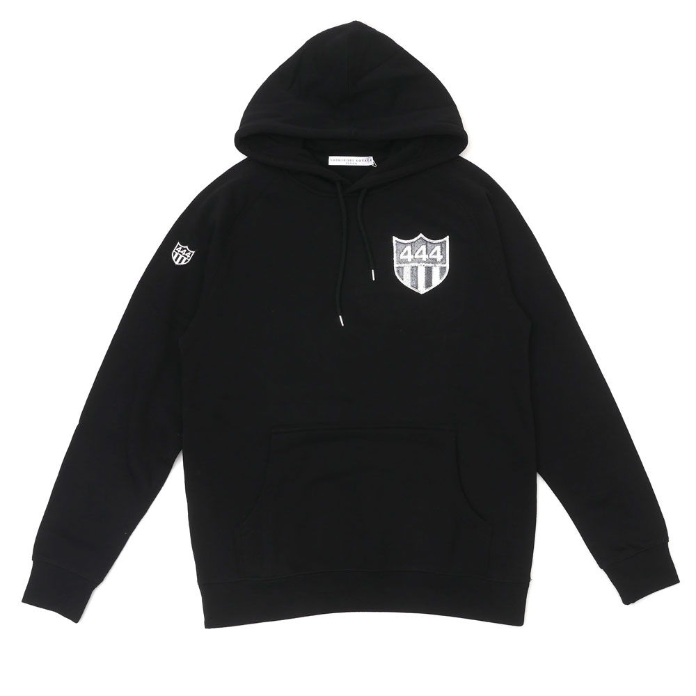 100％本物保証 新品 ヨシノリコタケ YOSHINORI KOTAKE 店舗限定 444 EMBLEM SWEAT PARKA パーカー BLACK ブラック 黒 メンズ