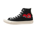 100％本物保証 新品 プレイ コムデギャルソン PLAY COMME des GARCONS x コンバース CONVERSE ALL STAR HI PCDG オールスター スニーカー BLACK ブラック 黒 メンズ レディース