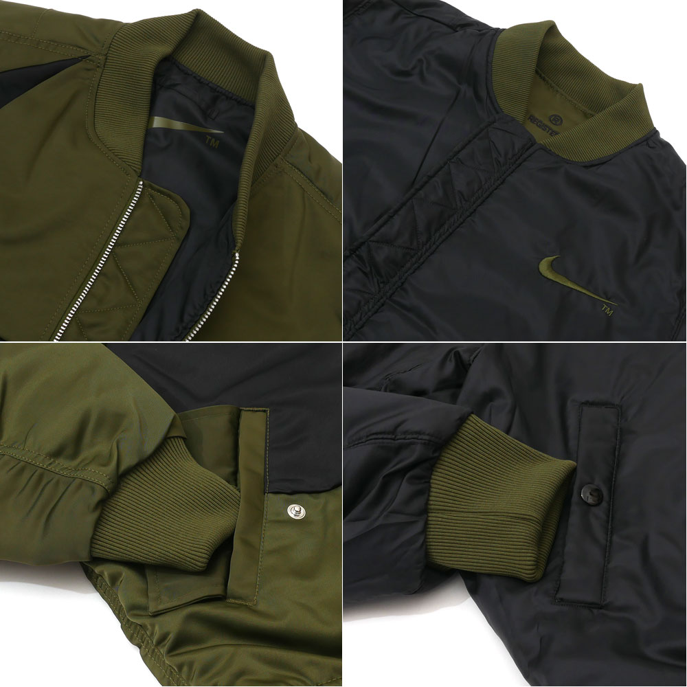 新品 ナイキ NIKE AS M NSW SYNFL SWOOSH BOMBER JACKET リバーシブル ボンバー ジャケット MA-1 ROUGH GREEN DD6056-326 メンズ