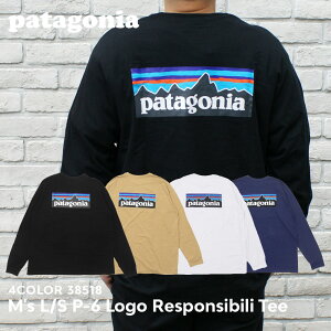 新品 パタゴニア Patagonia M's L/S P-6 Logo Responsibili Tee ロングスリーブ P-6ロゴ レスポンシビリ 長袖Tシャツ 38518 メンズ レディース アウトドア キャンプ 新作