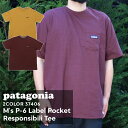 100{ۏ Vi p^SjA Patagonia M's P-6 Label Pocket Responsibili Tee P-6x |Pbg X|Vr TVc 37406 Y fB[X AEghA Lv V