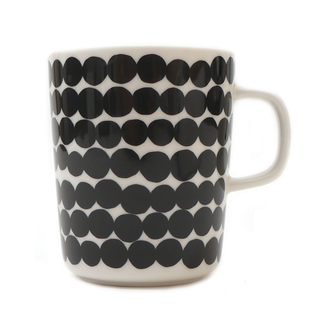 100％本物保証 新品 マリメッコ Marimekko SIIRTOLAPUUTARHA シイルトラプータルハ WHITExBLACK マグカップ レディース