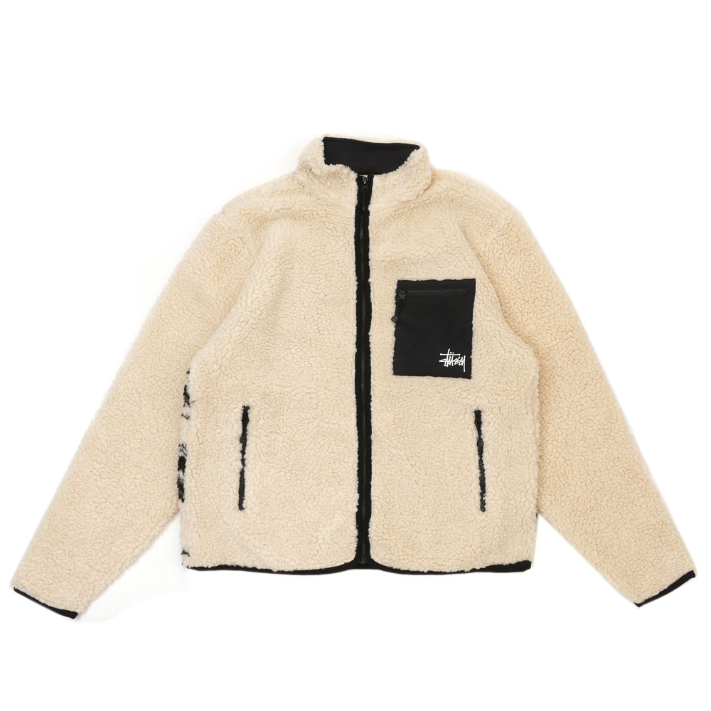 100％本物保証 新品 ステューシー STUSSY Venus Jacquard Sherpa Jacket ジャカード シェルパ ジャケット NATURAL ナチュラル メンズ