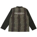 100{ۏ Vi Xe[V[ STUSSY Leopard Panel Jacket Ip[h pl WPbg BLACK ubN Y