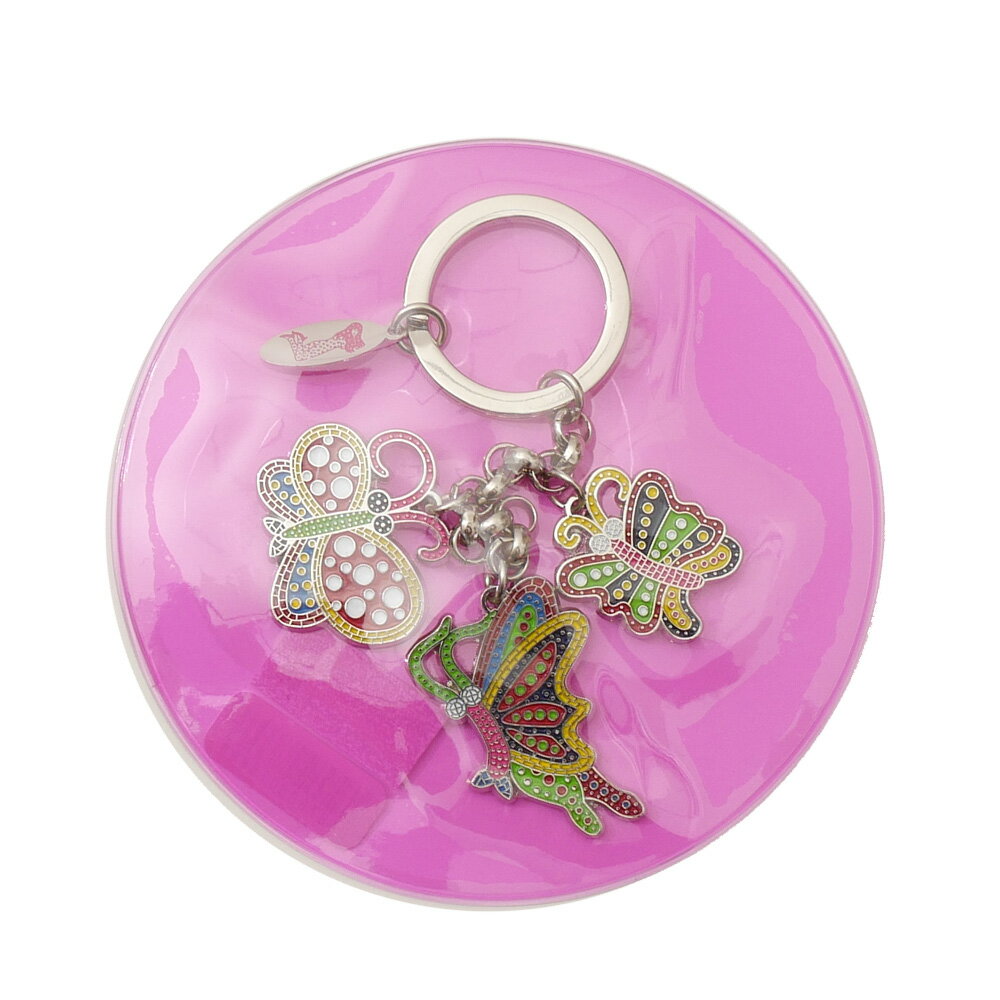 100%本物保証 新品 YAYOI KUSAMA ヤヨイ クサマ 草間彌生 KEYRING 蝶 MULTI マルチ キーリング メンズ レディース 新作