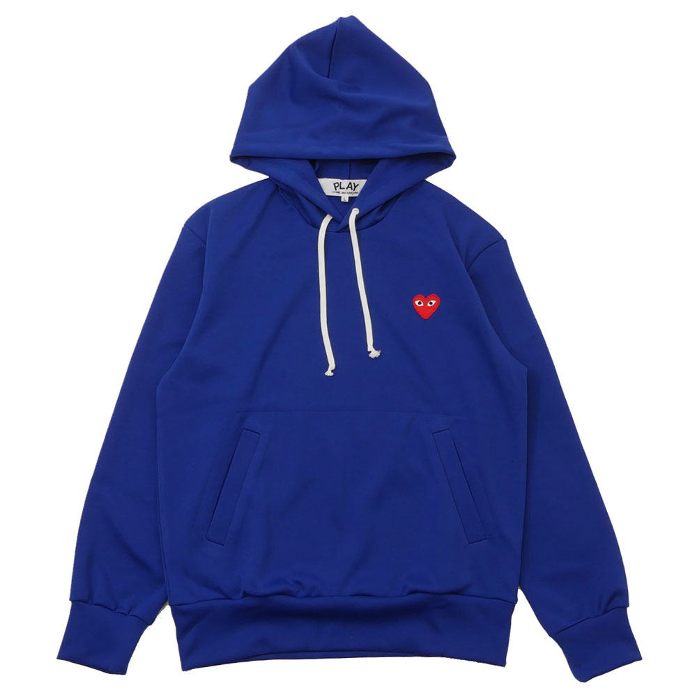 楽天FRESH STORE100％本物保証 新品 プレイ コムデギャルソン PLAY COMME des GARCONS MENS JERSEY RED HEART PULLOVER PARKA パーカー BLUE ブルー 青 メンズ レディース