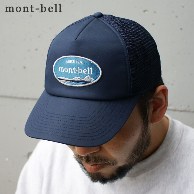 モンベル キャップ メンズ 100％本物保証 新品 モンベル mont-bell Mesh Logo Cap メッシュ ロゴキャップ メンズ レディース ネイビー DKNV 1118654 ETK024