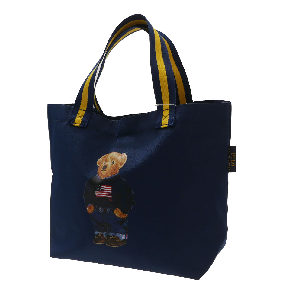 ラルフローレン 100％本物保証 新品 ポロ ラルフローレン POLO RALPH LAUREN Shopping Tote トートバッグ NAVY ネイビー メンズ レディース