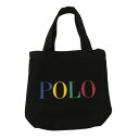 100％本物保証 新品 ポロ ラルフローレン POLO RALPH LAUREN Logo Cotton Canvas Tote ロゴ コットン キャンバス トートバッグ BLACK ブラック メンズ レディース キッズ