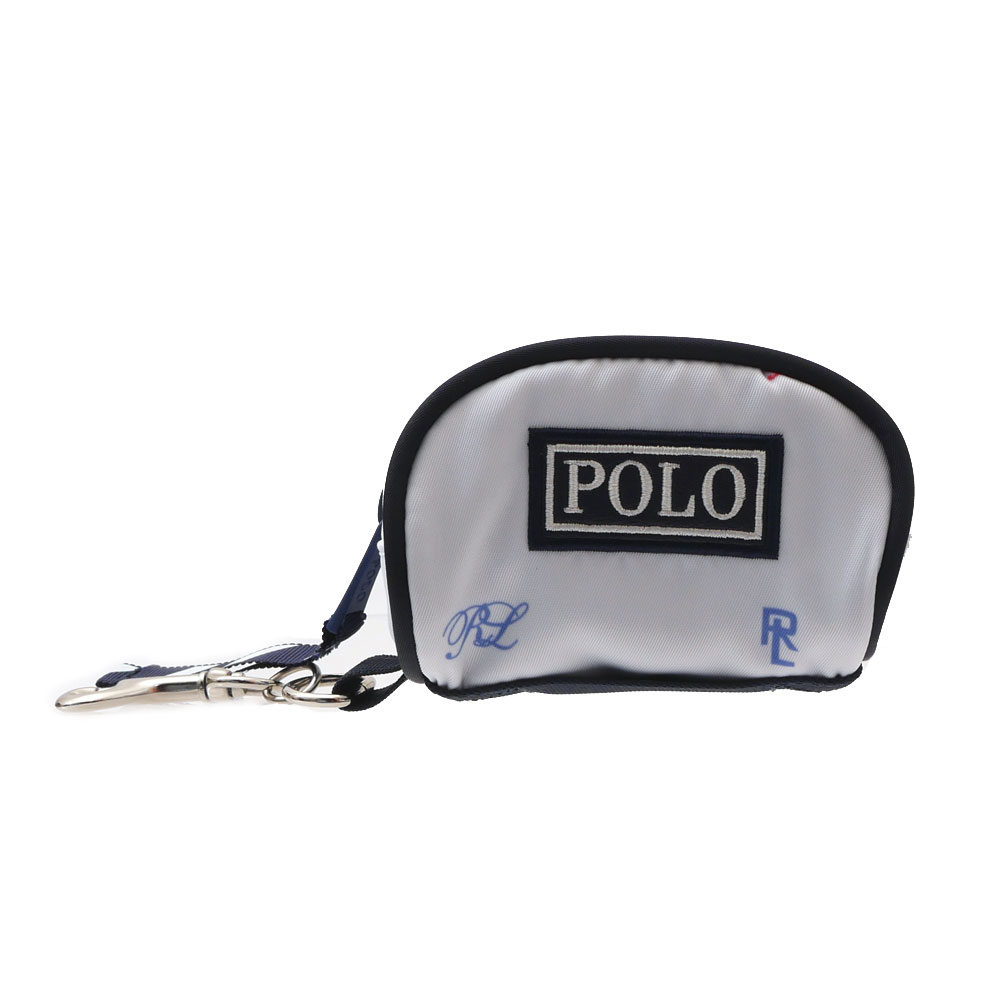 ラルフローレン ゴルフウェア レディース 100％本物保証 新品 ポロ ラルフローレン POLO RALPH LAUREN RLY103A Ball Pouch ボールポーチ ケース WHITE ホワイト 白 POLO GOLF ポロゴルフ メンズ レディース