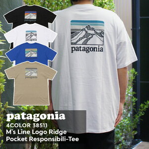 100％本物保証 新品 パタゴニア Patagonia 23SS M's Line Logo Ridge Pocket Responsibili Tee ライン ロゴ リッジ ポケット レスポンシビリティー Tシャツ 38511 メンズ レディース アウトドア キャンプ サーフ 海 山 2023SS SP23 新作