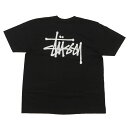 100％本物保証 新品 ステューシー STUSSY BASIC STUSSY TEE Tシャツ BLACK ブラック 黒 メンズ 新作