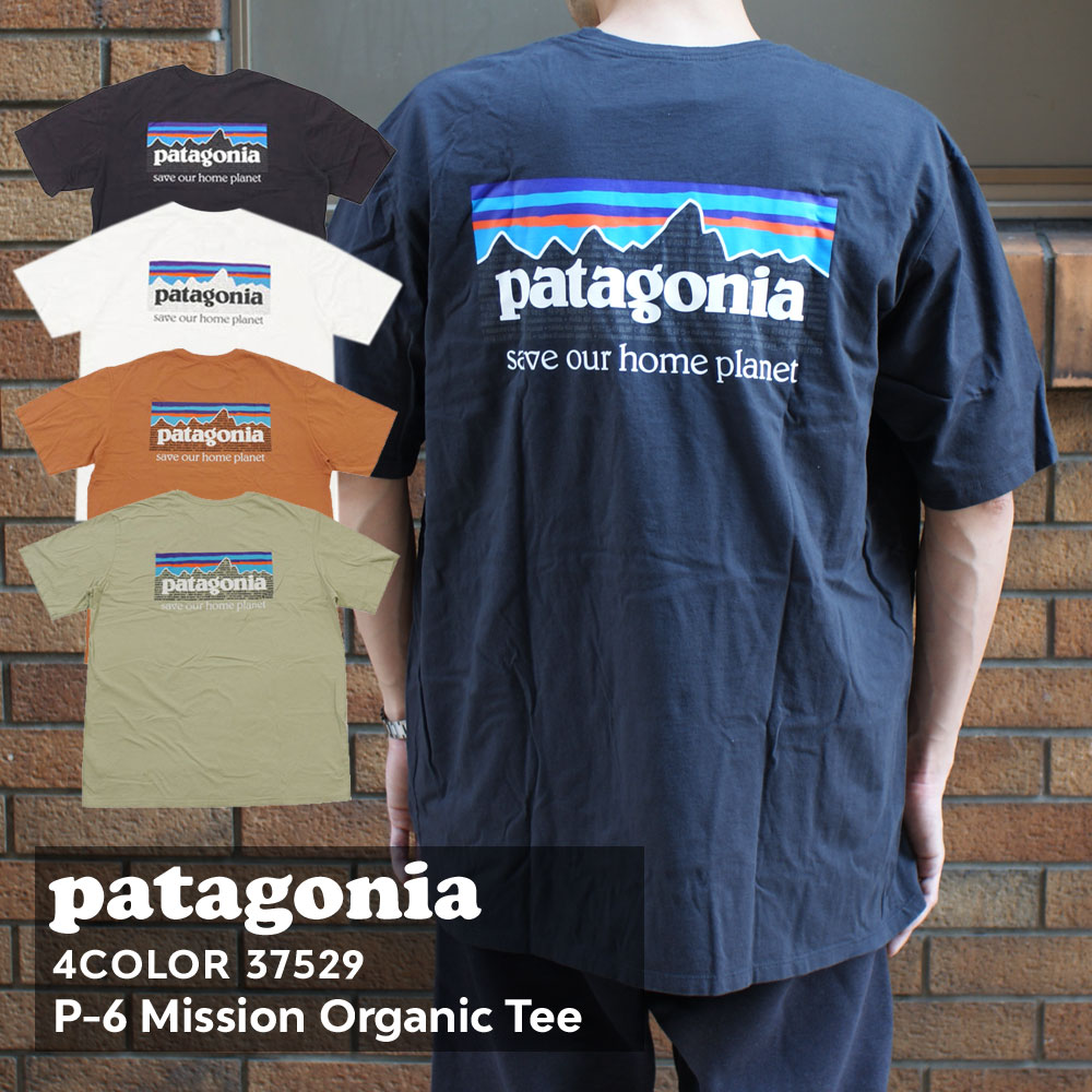 楽天FRESH STORE100％本物保証 新品 パタゴニア Patagonia M's P-6 Mission Organic Tee ミッション オーガニック Tシャツ 37529 メンズ レディース アウトドア キャンプ 山 海 サーフィン ハイキング 山登り フェス 新作