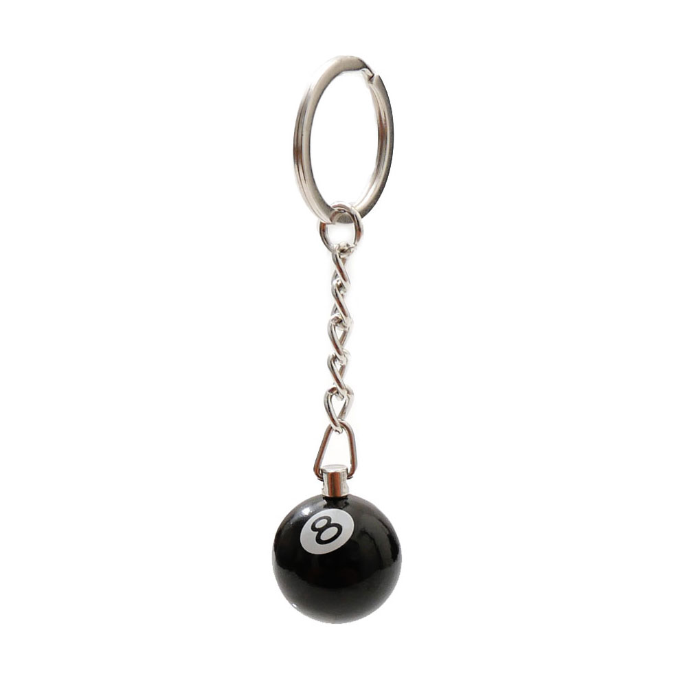 100％本物保証 新品 ステューシー STUSSY 8 BALL KEYCHAIN キーチェーン キーホルダー BLACK ブラック 黒 メンズ レディース 新作