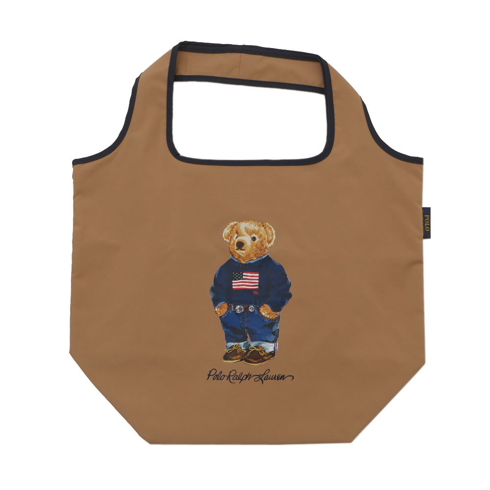 ラルフローレン 100％本物保証 新品 ポロ ラルフローレン POLO RALPH LAUREN ポロベア Shopping Bag ショッピングバッグ トートバッグ BROWN ブラウン 茶 メンズ レディース