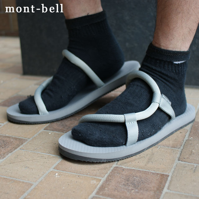 モンベル サンダル メンズ 100％本物保証 新品 モンベル mont-bell Sock-On Sandals ソックオンサンダル GRAY グレー メンズ レディース 1129476 メンズ アウトドア キャンプ 山登り ハイキング 新作 ETK024