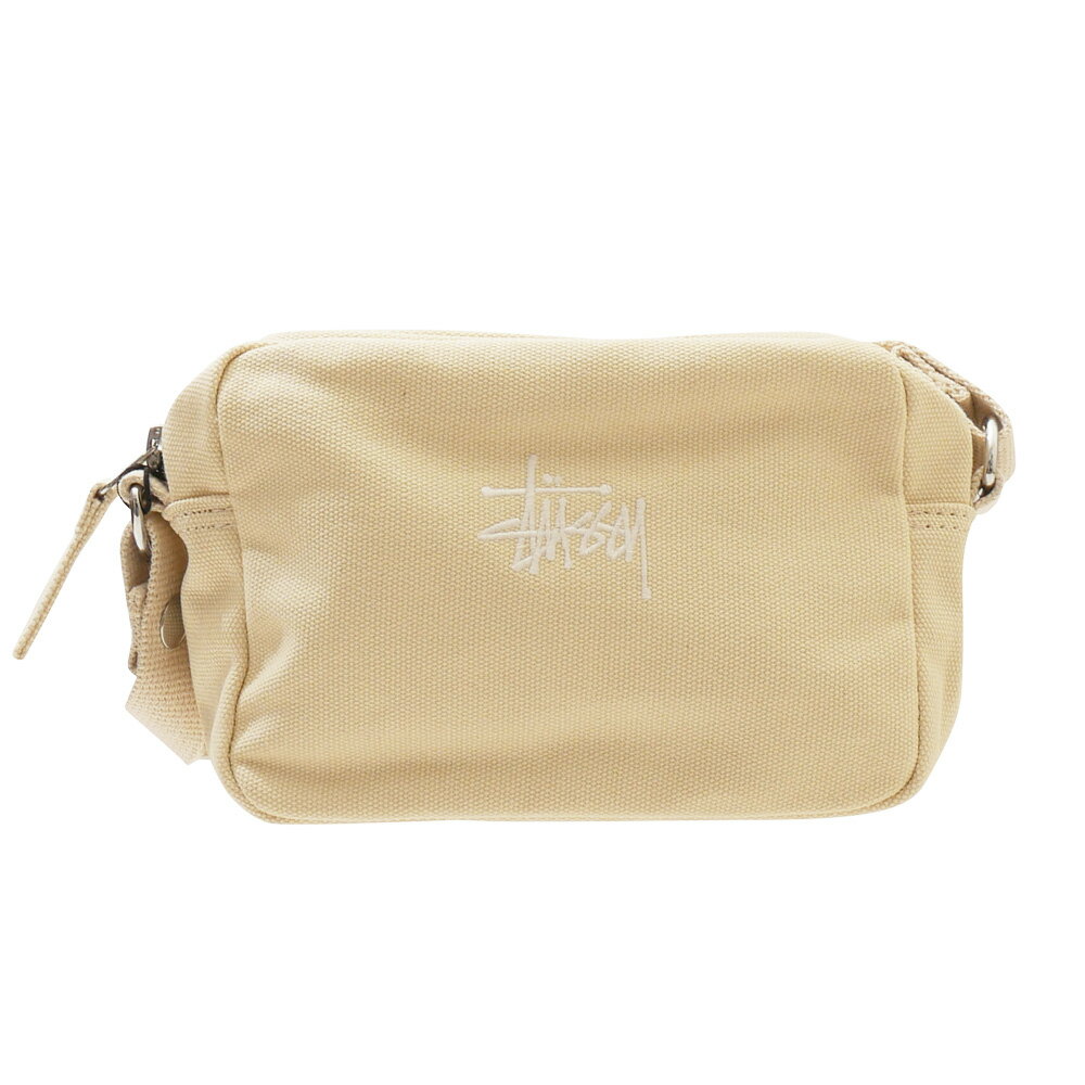 100％本物保証 新品 ステューシー STUSSY CANVAS SIDE POUCH ショルダーバッグ サイドポーチ NATURAL ナチュラル 新作