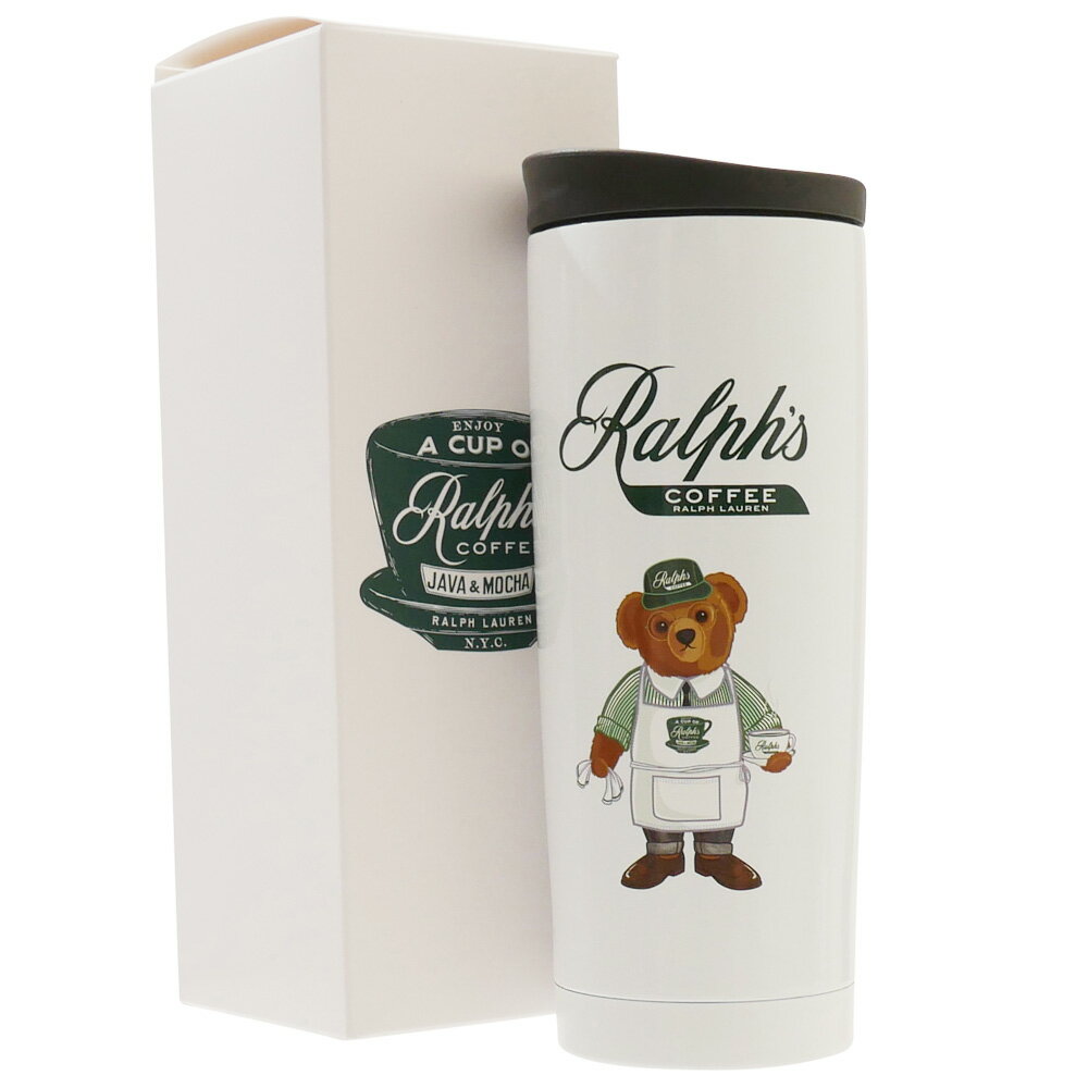 楽天FRESH STORE100％本物保証 新品 ラルフズ コーヒー Ralph's Coffee BARISTA BEAR TUMBLER タンブラー WHITE ポロ ラルフローレン POLO RALPH LAUREN