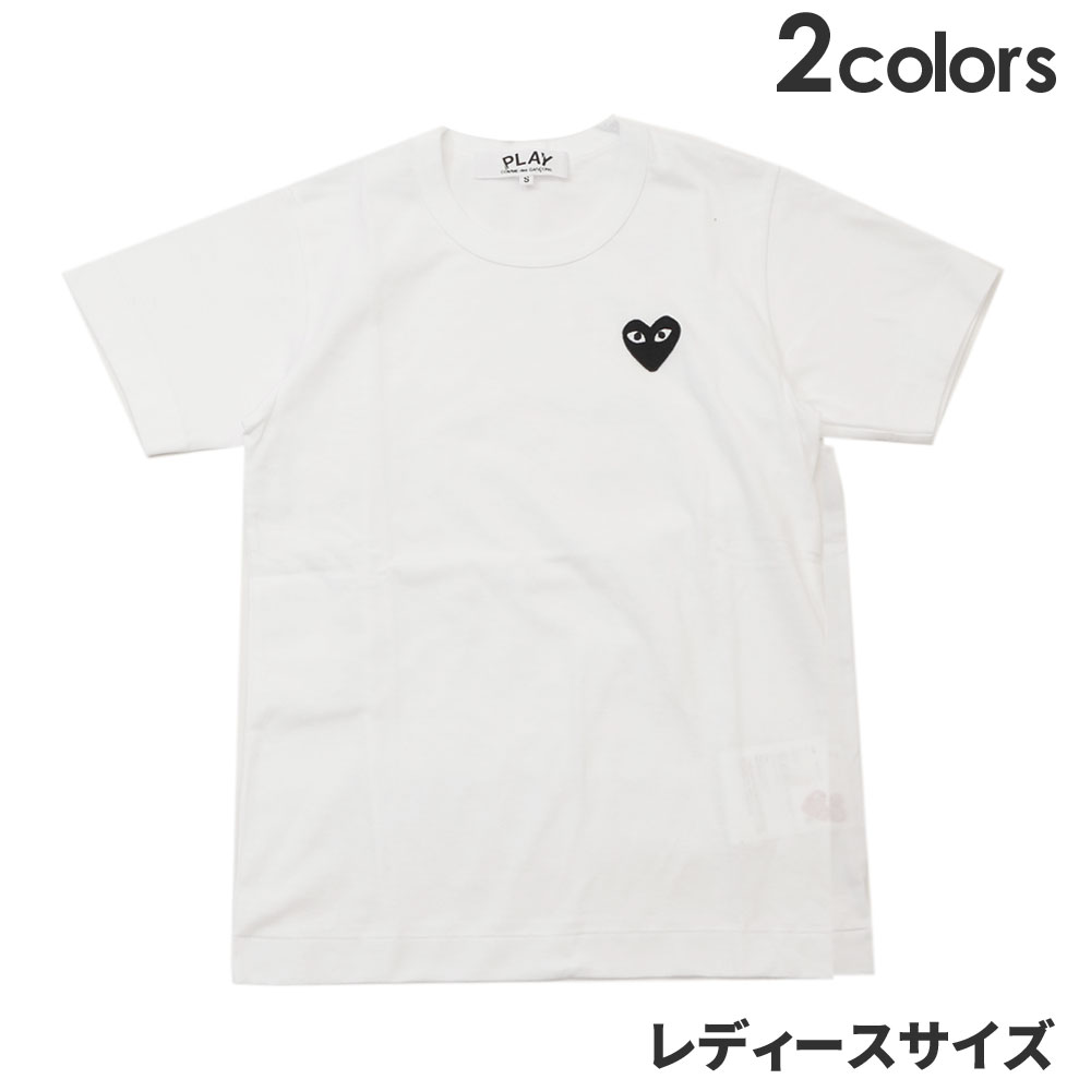 100％本物保証 希少モデル レディースサイズ 新品 プレイ コムデギャルソン PLAY COMME des GARCONS LADYS BLACK HEART TEE Tシャツ レディース T063 半袖 定番 ワッペン ハート ロゴ クルーネック カットソー 日本製 ギャルソン 入手困難 ウィメンズ