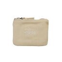 【おかげさまでショップレビュー4.96更新中】 100％本物保証 新品 ステューシー STUSSY CANVAS COIN POUCH コインポーチ コインケース カードケース NATURAL ナチュラル 新作