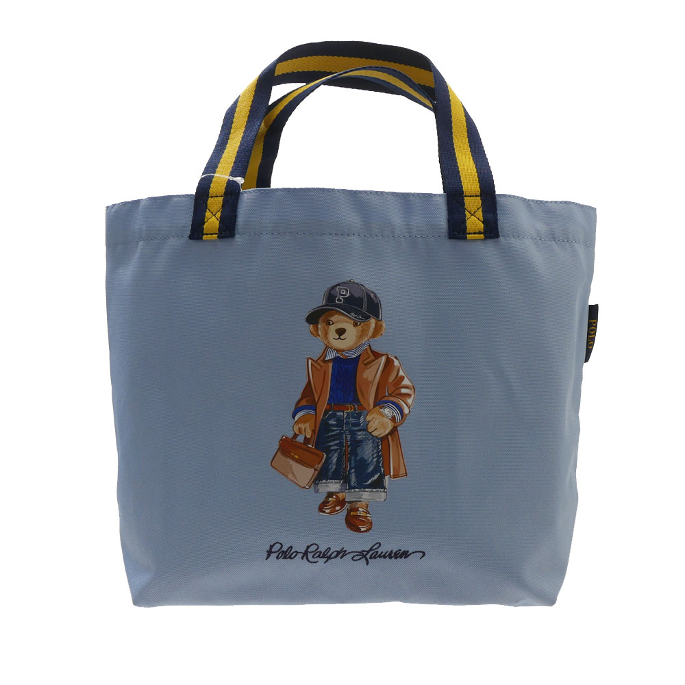 ラルフローレン トートバッグ メンズ 100％本物保証 新品 ポロ ラルフローレン POLO RALPH LAUREN Shopping Tote トートバッグ SAX サックス メンズ レディース