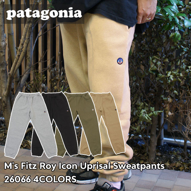 【おかげさまでショップレビュー4.96更新中】 100％本物保証 新品 パタゴニア Patagonia M's Fitz Roy Icon Uprisal Sweatpants メンズ フィッツロイ アイコン アップライザル スウェットパンツ 26066 裏起毛 アウトドア キャンプ 山 海 サーフ