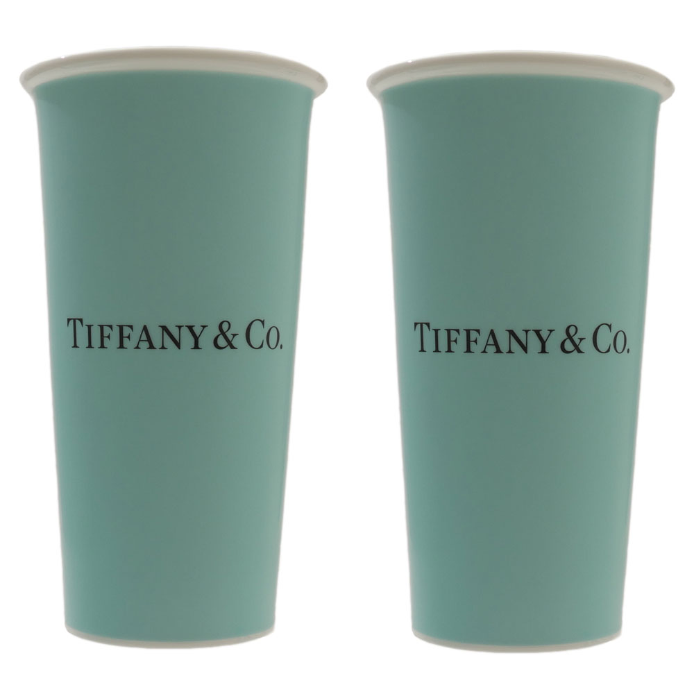 100％本物保証 新品 ティファニー TIFFANY&CO. エブリデイ オブジェクト ティファニー ラージ コーヒー カップ 2個セット BLUE ブルー 新作 結婚祝い お祝い プレゼント ペア ギフト